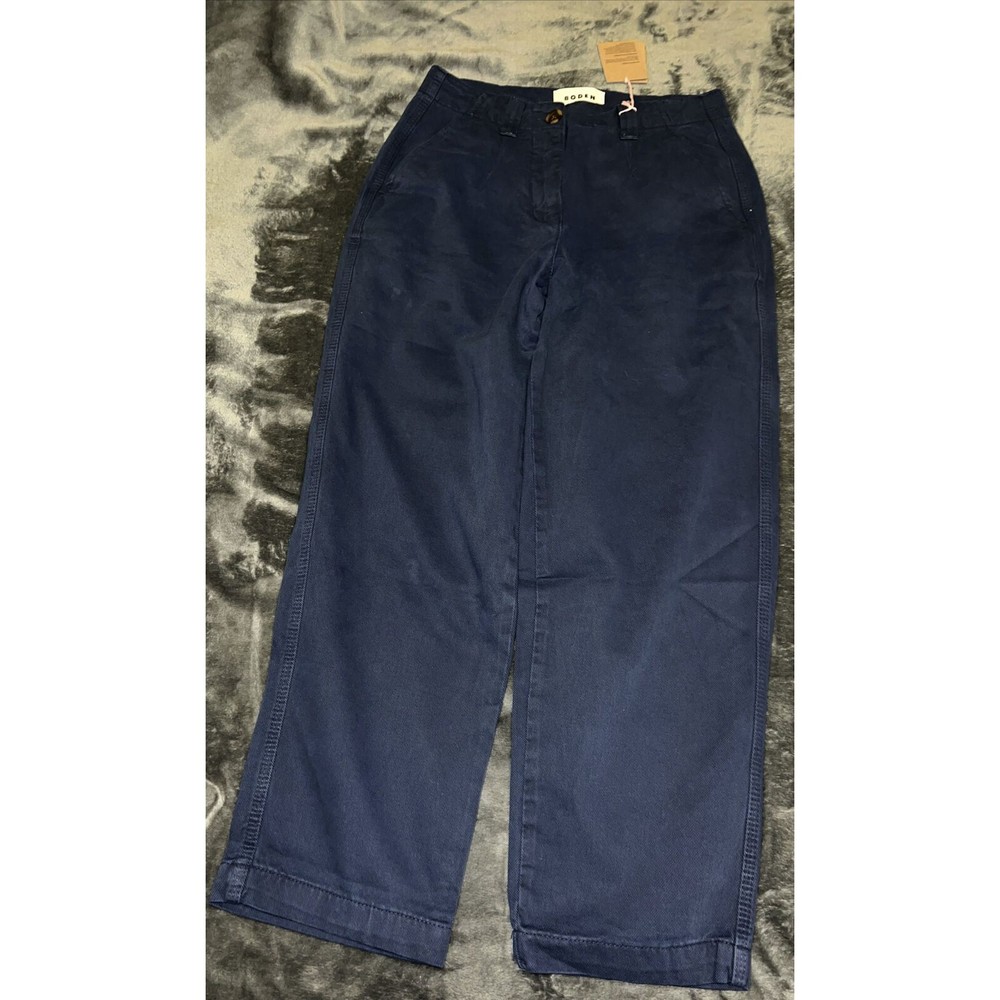 Boden Navy Ankle Cropped Pants